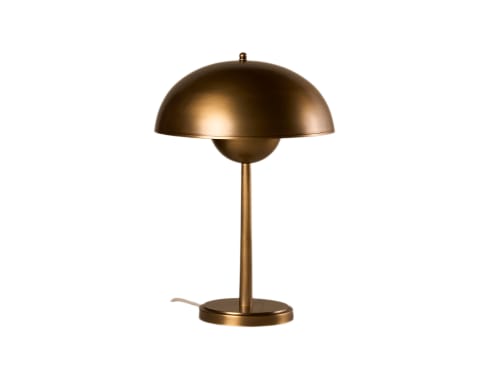 Double Domey Table Light - Large - Antique Brass