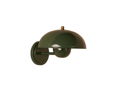 Double Domey Wall Light - Standard - Grass Clippings - Green