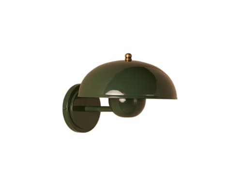 Double Domey Wall Light - Standard - Grass Clippings - Green