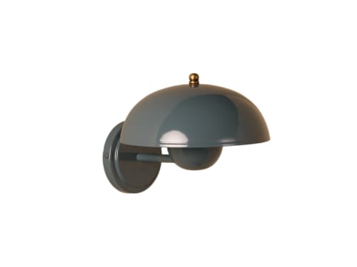 Double Domey Wall Light - Standard - Sopping Seagrass - Teal