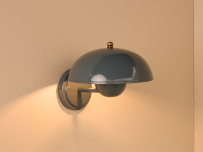 Double Domey Wall Light Sopping Seagrass Side On HR