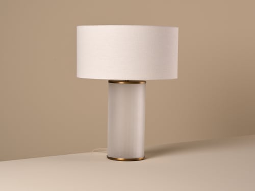 Beamer Table Light  - Large - Frosted Glass
