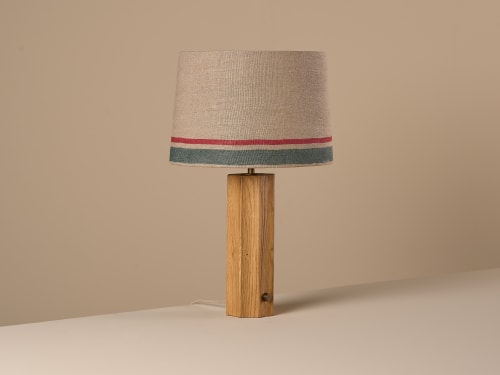 Turner Table Lamp - Large - Light Oak