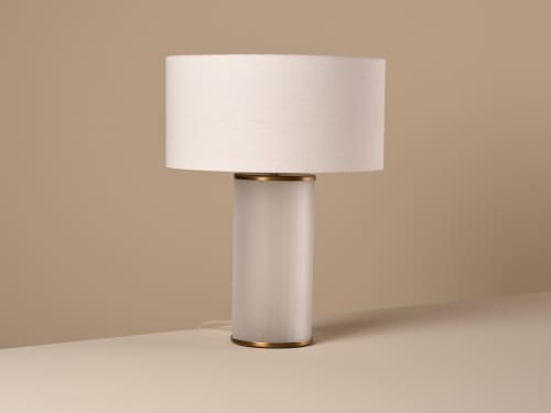 Beamer Table Light  - Large - Frosted Glass