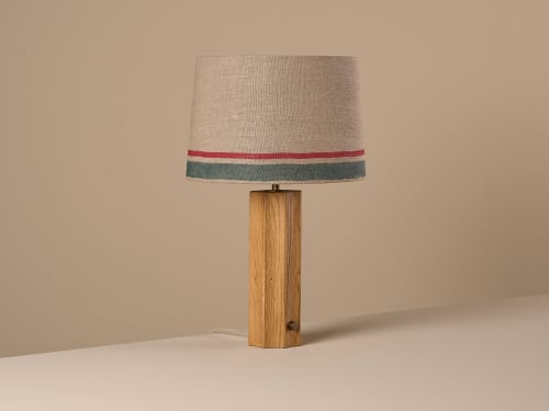 Turner Table Lamp - Large - Light Oak