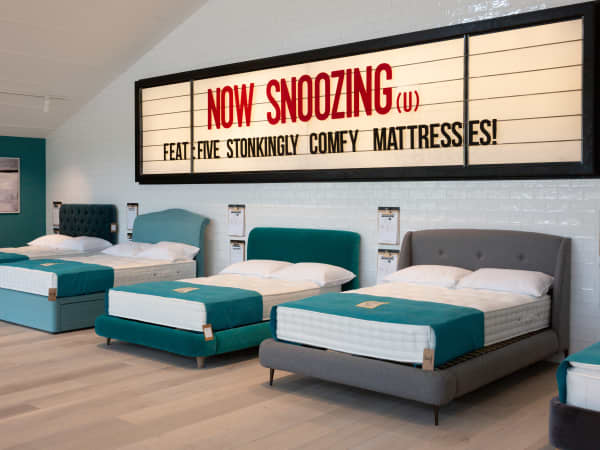 Mattress Testing area at Wilmslow Loaf Shack