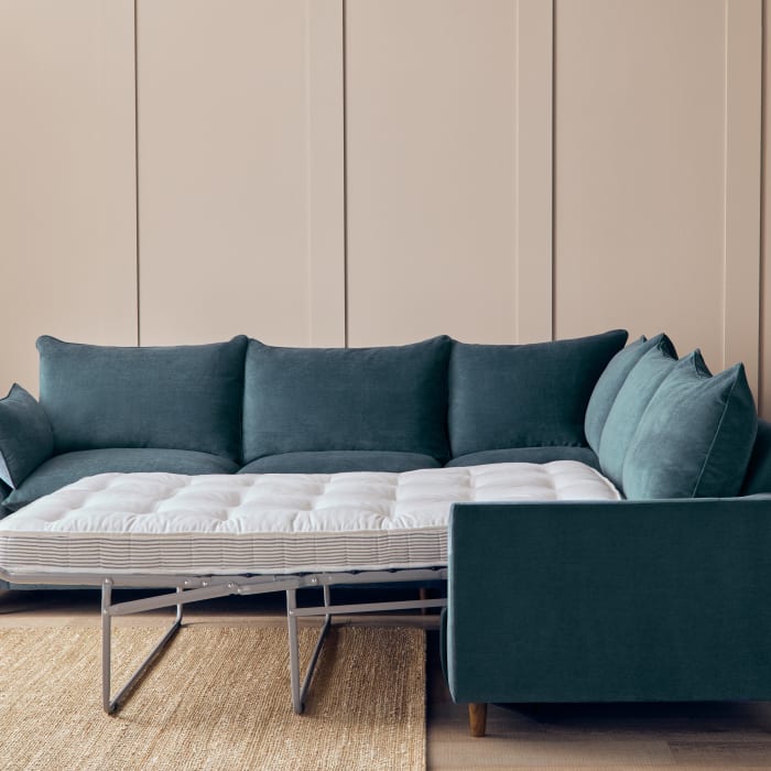 SLOW RISER CORNER SOFABED SOPPING SEAGRASS CHENILLE 44300DPI