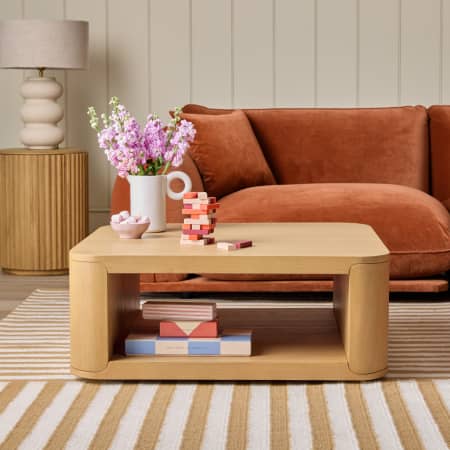 Stronghold Square Coffee Table Light Oak