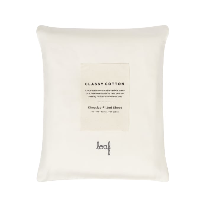 Classy Cotton Vintage White Fitted Sheet 04