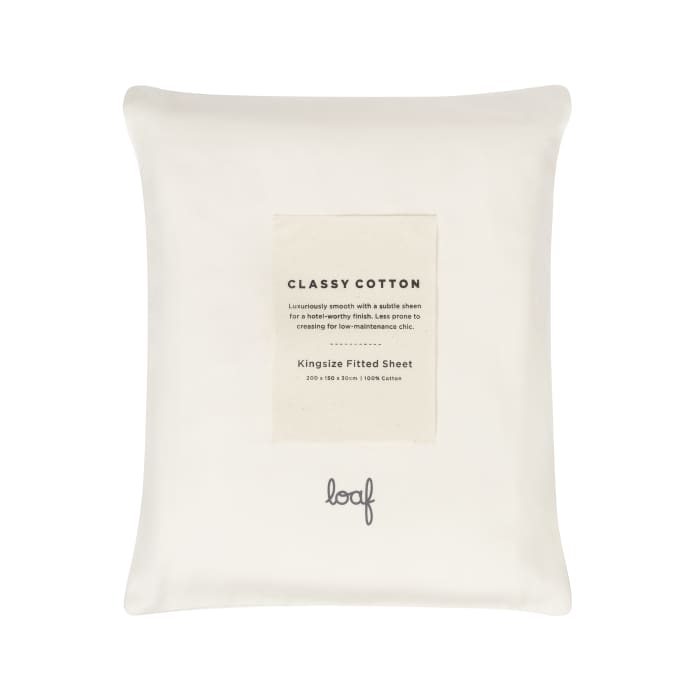 Classy Cotton Vintage White Fitted Sheet 04