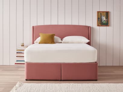 Bottoms Up Ottoman Bed with our Dazzler Headboard