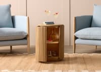 Bobbin Side Table with Wooden Top