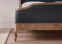 Joelle Bed in Sopping Seagrass Clever Velvet