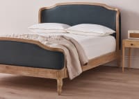 Joelle Bed in Sopping Seagrass Clever Velvet