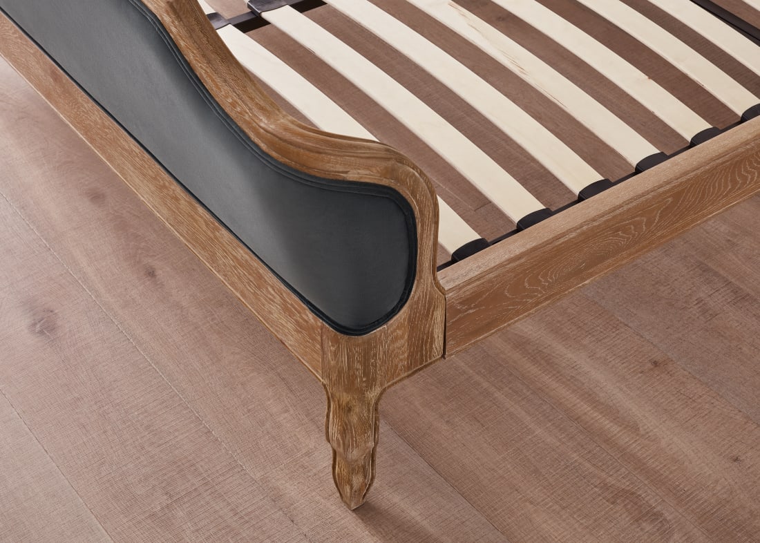Joelle Bed in Sopping Seagrass Clever Velvet