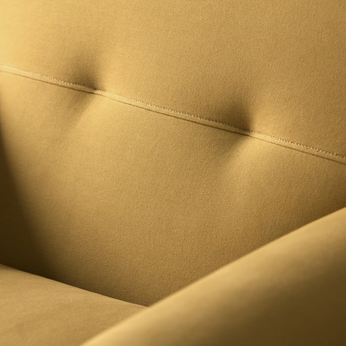 Homesy Accent Chair in Honey Pot Yellow Twill