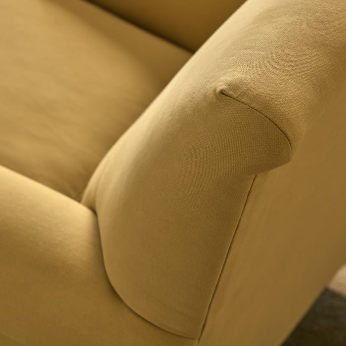 Homesy Accent Chair in Honey Pot Yellow Twill