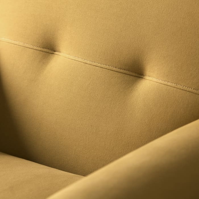 Homesy Accent Chair in Honey Pot Yellow Twill