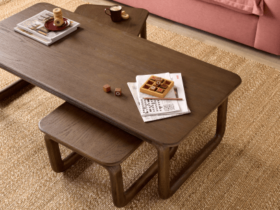 Nest Mates Coffee Table in Dark Oak
