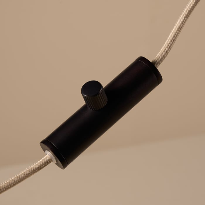 Angler Table Lamp in Blackened Bronze
