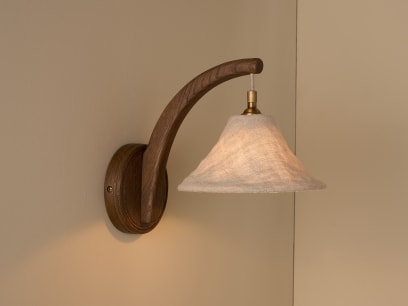 Carver Wall Light Dark Oak On