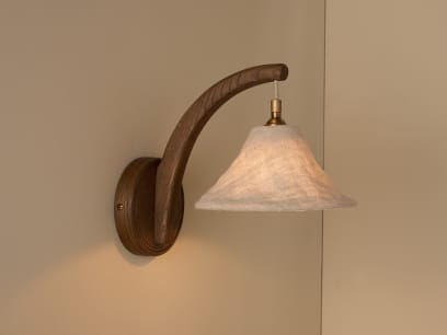 Carver Wall Light Dark Oak On HR