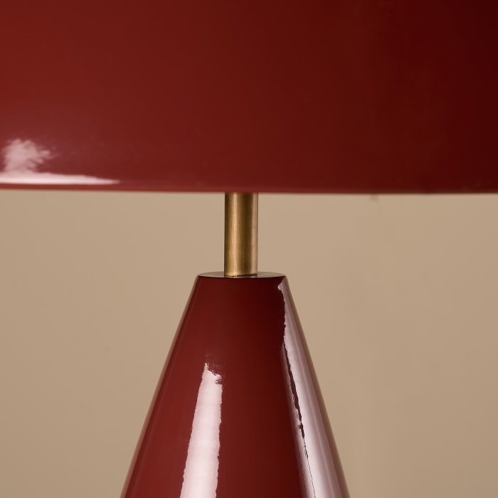 Shroomer Table Lamp in Toffee Apple Red