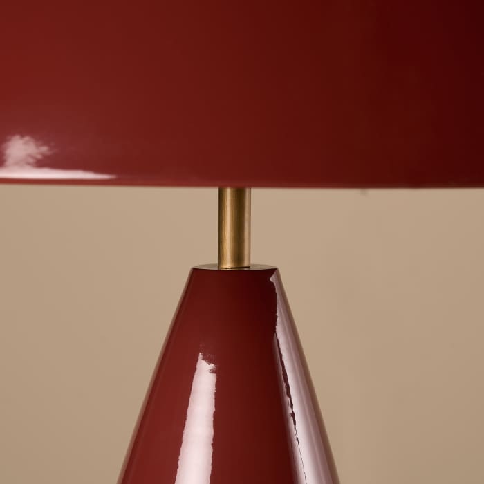 Shroomer Table Lamp in Toffee Apple Red