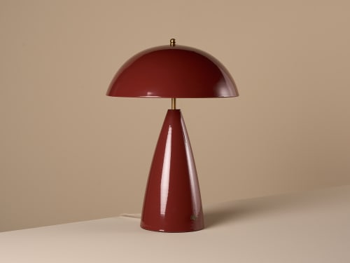 Shroomer Table Lamp - Large - Toffee Apple - Red