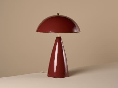 Shroomer Table Lamp - Large - Toffee Apple - Red