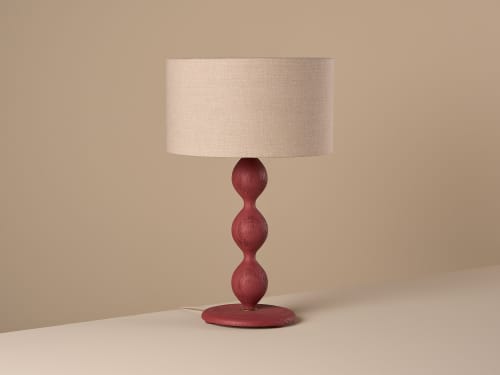 Spindler Table Lamp - Large - Toffee Apple - Red