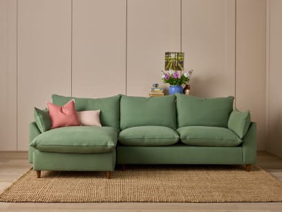 ITEM-002245 SLOW RISER CHAISE SOFA BED MINT TEA TWILL BANNER1