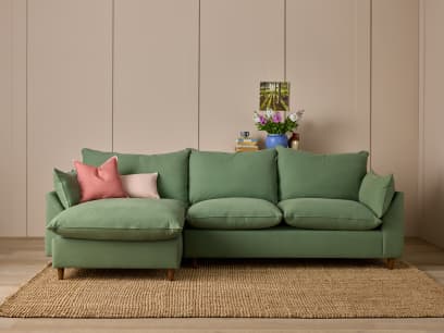 ITEM-002245 SLOW RISER CHAISE SOFA BED MINT TEA TWILL BANNER1