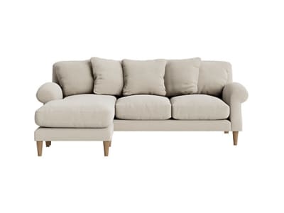 crumpet chaise sofa large left hand in thatch house fabric