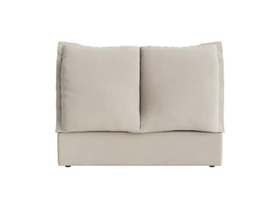 double beddy byes headboard in thatch house fabric