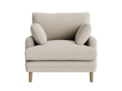 squisharoo armchair in thatch house fabric