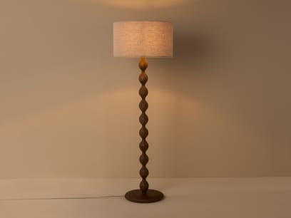 Spindler Floor Lamp Dark Oak On
