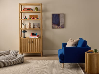 ITEM-002184 KEEPER FLAUNTY SHELVES LIGHT OAK BANNER1