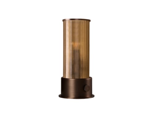 Beamer No Strings Rechargeable Table Lamp - Small - Amber Glass