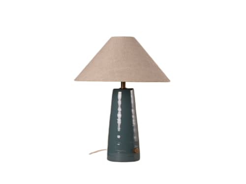 Nester Table Lamp - Small - Sopping Seagrass - Teal
