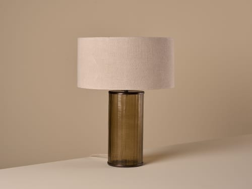 Beamer Table Light  - Large - Amber Glass