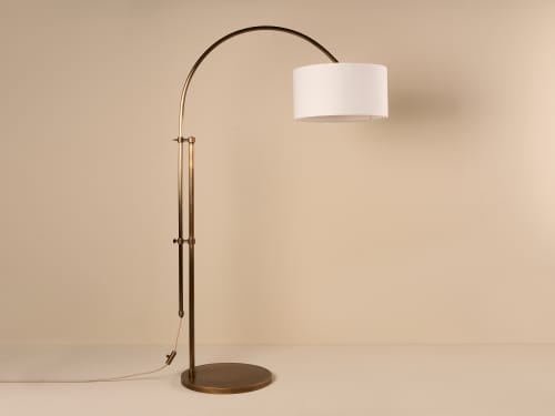 Idler XL Floor Lamp - Standard - Antique Brass