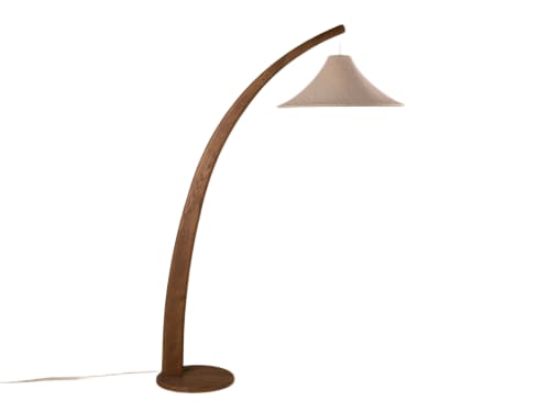 Carver Floor Lamp - Standard - Dark Oak