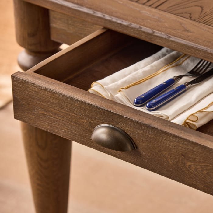 Baker Extending Kitchen Table in Dark Oak