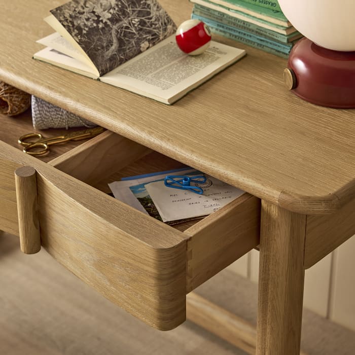 Looper Tasker Table in Light Oak
