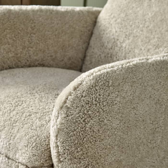 Shearer Nightcap Accent Chair with Footstool with Dark Oak Legs