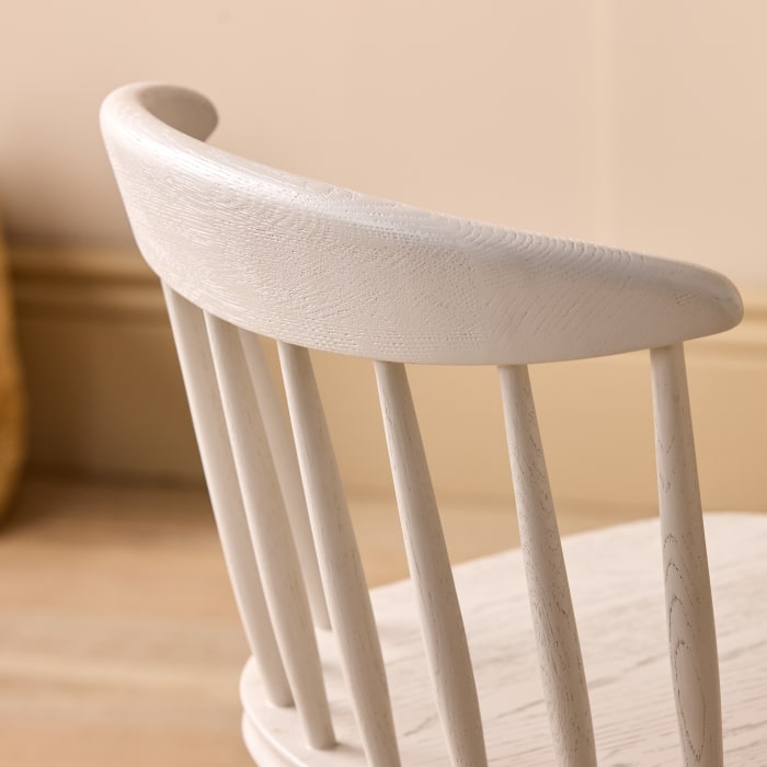 Drummer Kitchen Chair in Egg Box Painted Oak