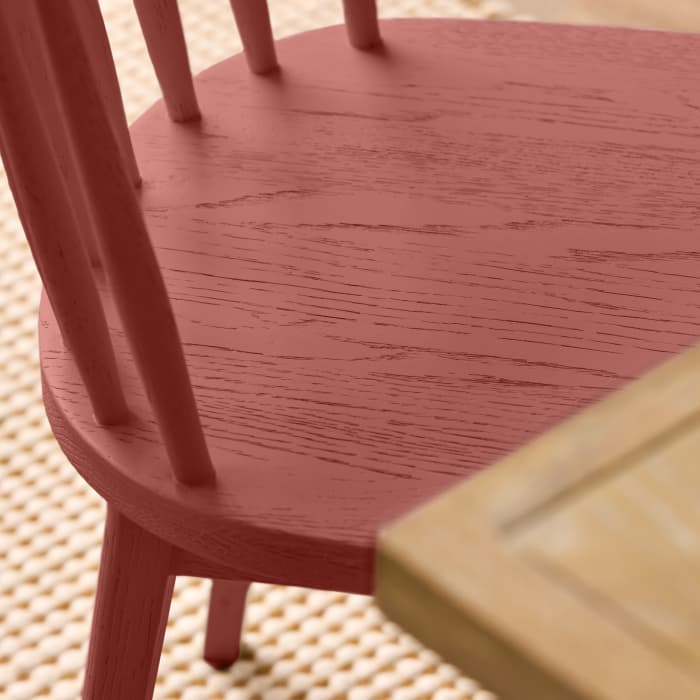 Pair of Drummer Kitchen Chairs in Broken Pot Painted Oak
