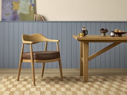 Dweller Chair Leather Light Oak listing HR