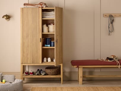 Keeper Legsy Oak Cupboard Light Oak 003 HR